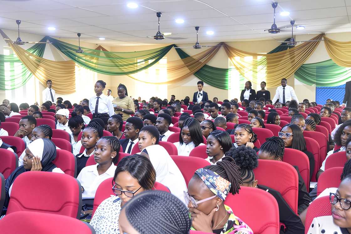 Federal University Oye Ekiti students in a hall