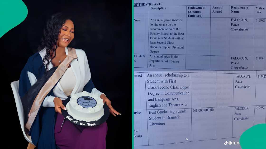 University of Ibadan student shares photo of prize for Dramatic Literature