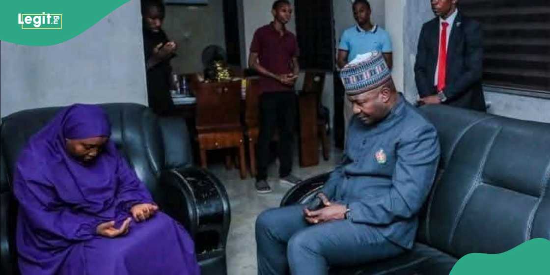 A quiet moment as Musa reflects on the service of the late Brigadier. A quiet moment as Musa reflects on the service of the late Brigadier.