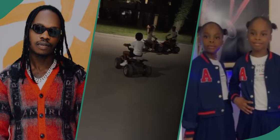 Naira Marley spotted having fun with his kids months after being released on bail. Naira Marley spotted having fun with his kids months after being released on bail.