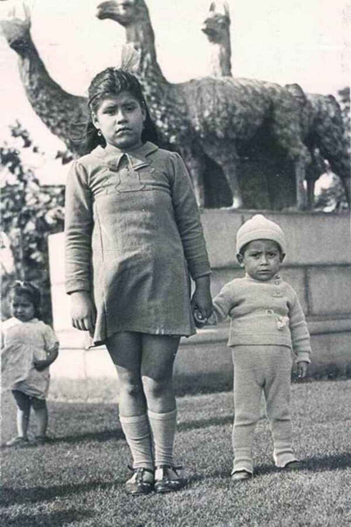 Lina Medina and her son