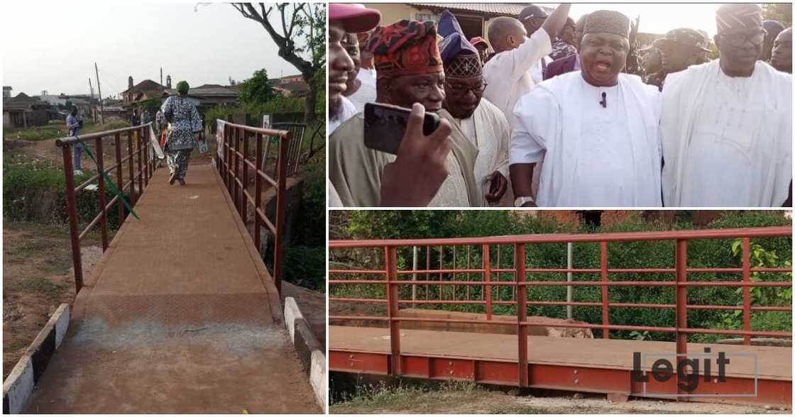 Ladi Adebutu builds bridge in Odogbolu Ladi Adebutu builds bridge in Odogbolu