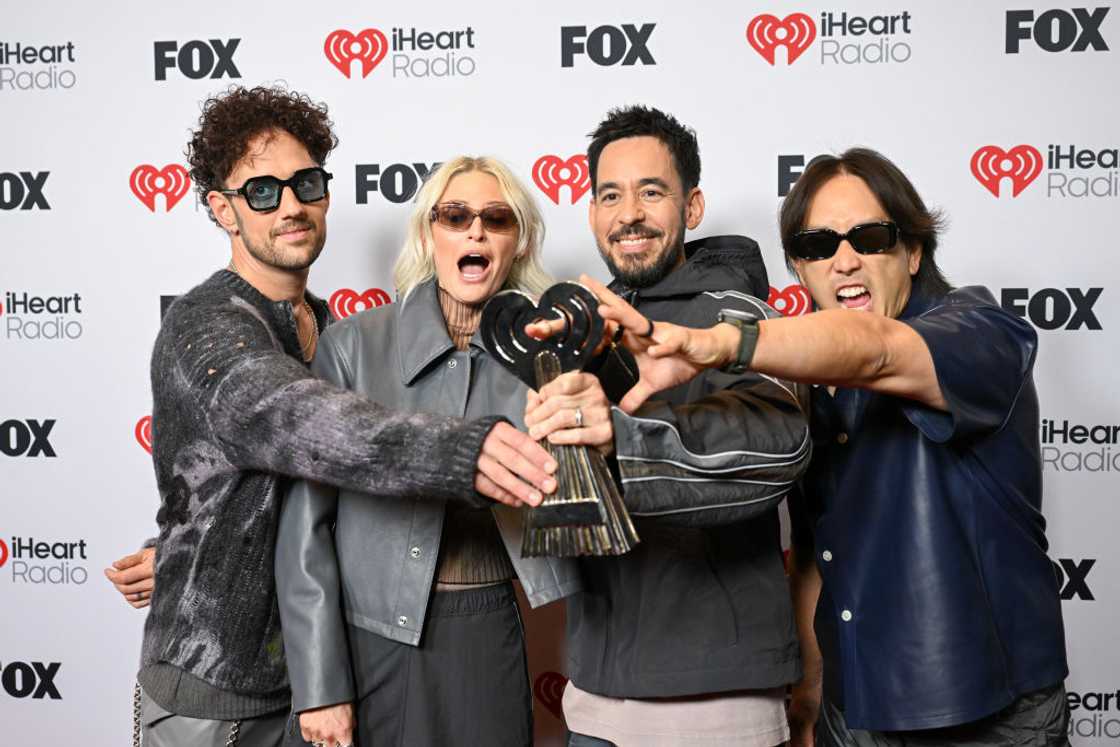 Linkin Park band at an award ceremony in Los Angeles, California Linkin Park band at an award ceremony in Los Angeles, California