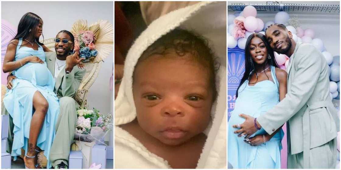 Ex-governor’s Daughter Grace Ladoja Finally Unveils Baby’s Face After Welcoming Son With Rapper Teezee Ex-governor’s Daughter Grace Ladoja Finally Unveils Baby’s Face After Welcoming Son With Rapper Teezee