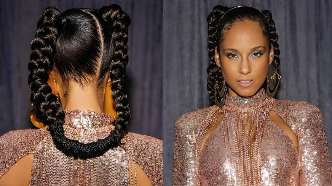 Alicia Keys' pigtails hairstyles Alicia Keys' pigtails hairstyles