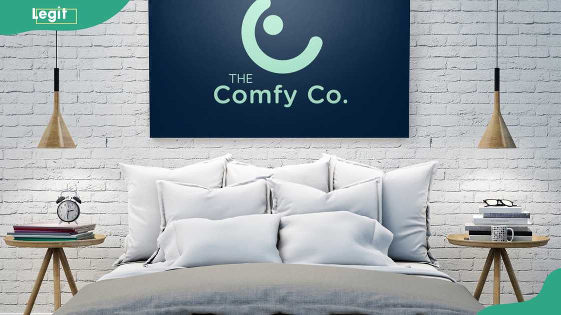 The Comfy’s wearable blanket spread across a bed