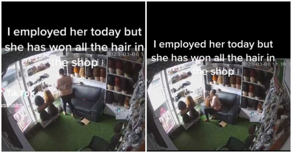 Hair vendor, camera, new lady