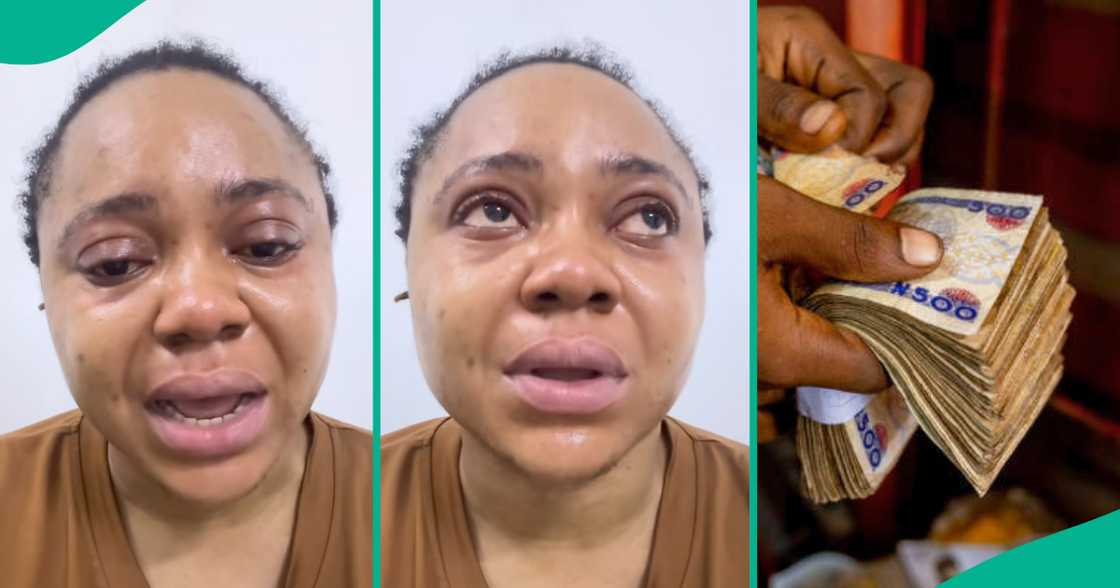 Lady in tears after losing money to contribution group.