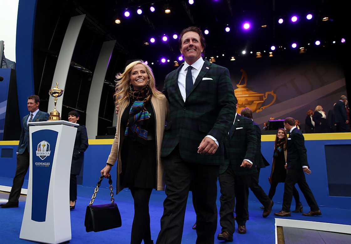 Amy and Phil Mickelson arrive at an event in Scotland Amy and Phil Mickelson arrive at an event in Scotland