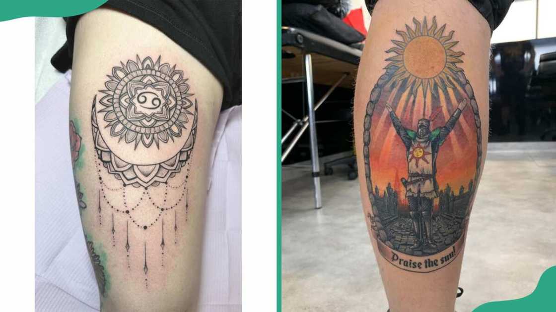 Phases of the sun tattoos Phases of the sun tattoos