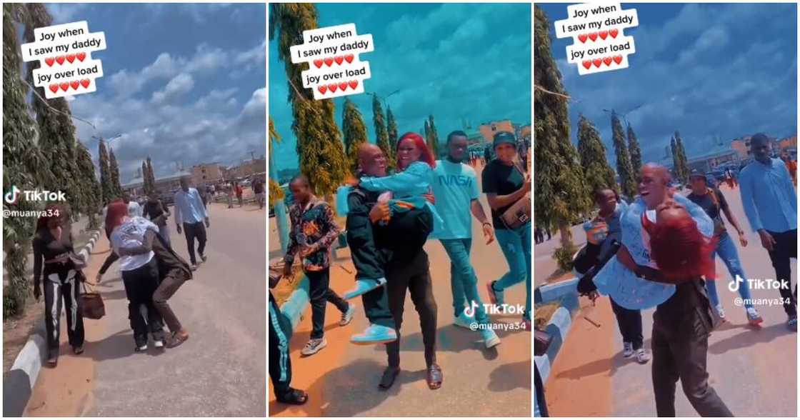 Nigerian dad, lifts daughter up, graduate Nigerian dad, lifts daughter up, graduate