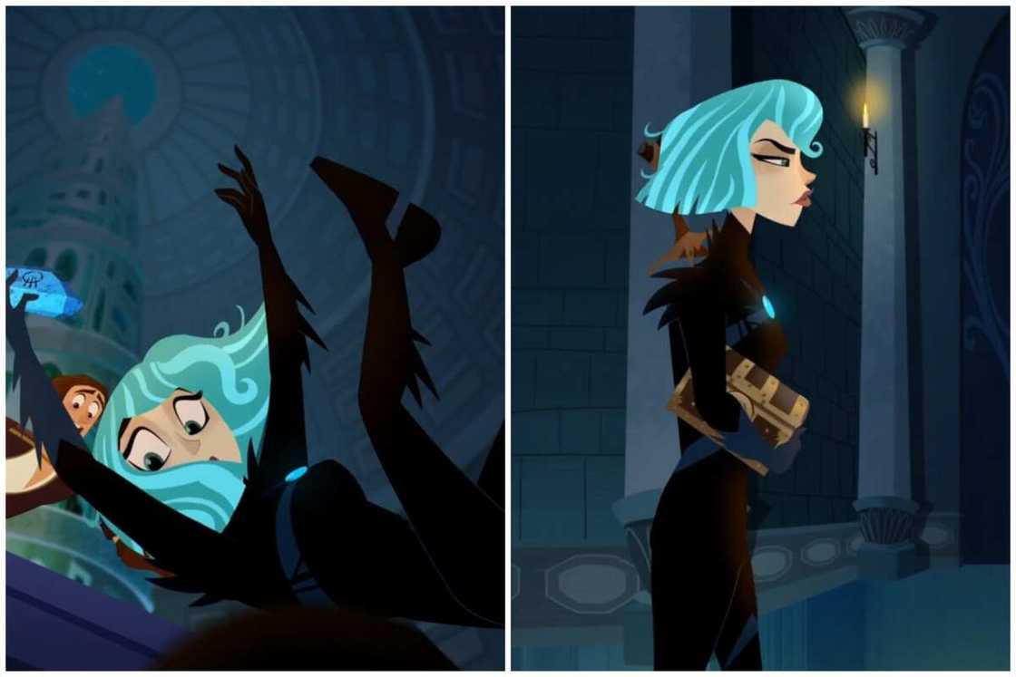 Fictional characters with blue hair Fictional characters with blue hair