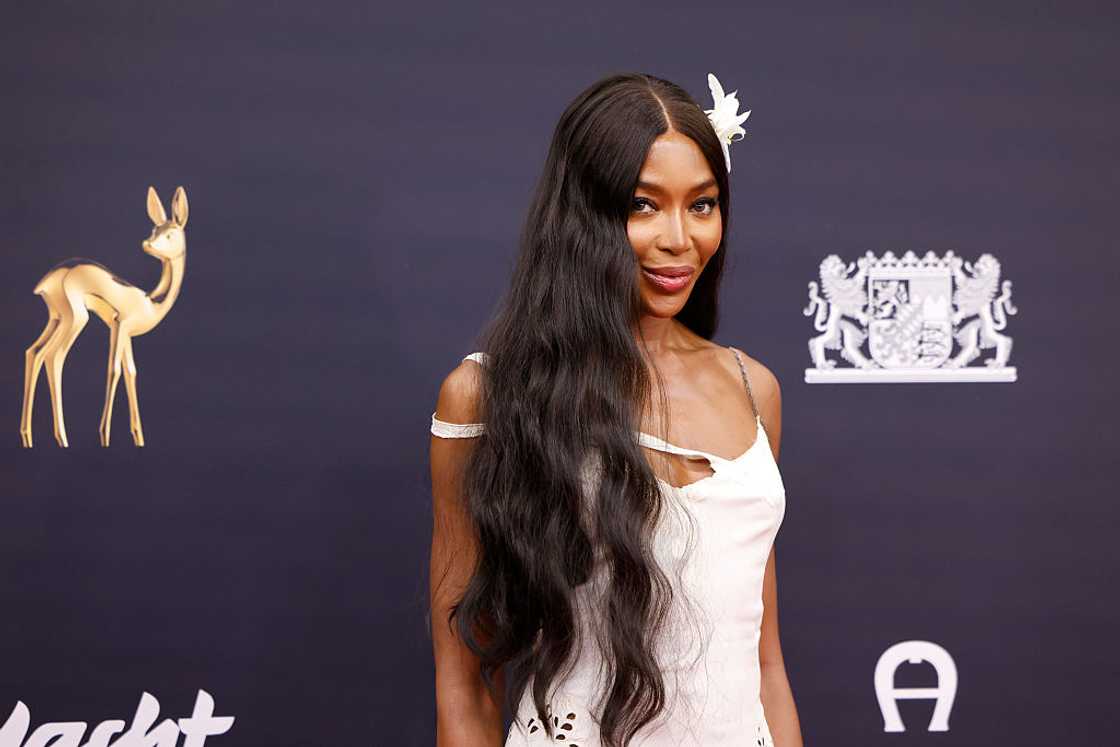 Naomi Campbell arrives at an award ceremony