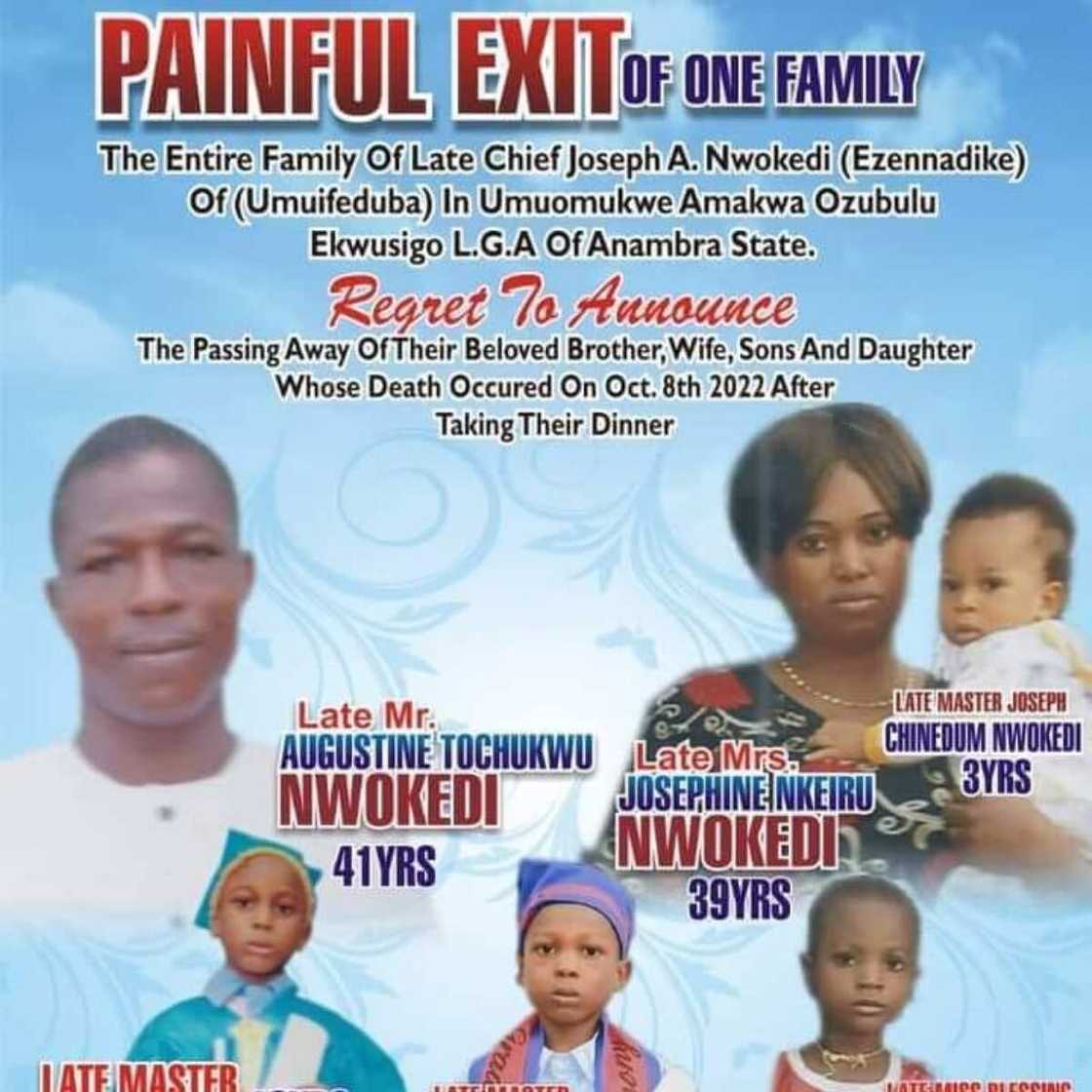 Terrible exit of a family/parents and their children died.