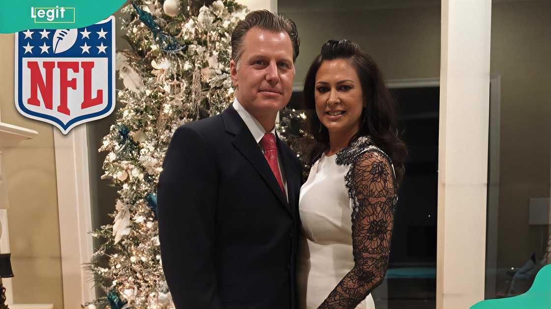 Matt Eberflus and his wife Kelly Eberflus in a house