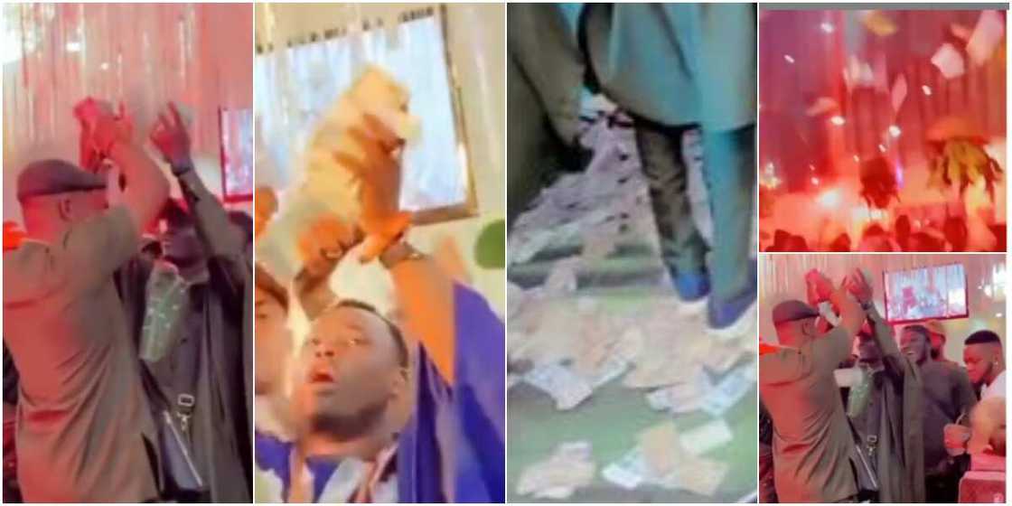 Money rains heavily at a wedding ceremony in Benin as big boys turn party to giveaway arena Money rains heavily at a wedding ceremony in Benin as big boys turn party to giveaway arena