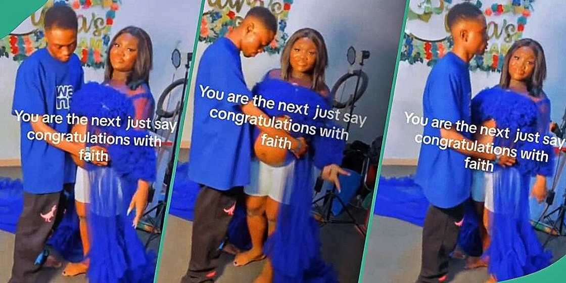 Man's attitude during his woman's maternity photoshoot sparks reactions Man's attitude during his woman's maternity photoshoot sparks reactions