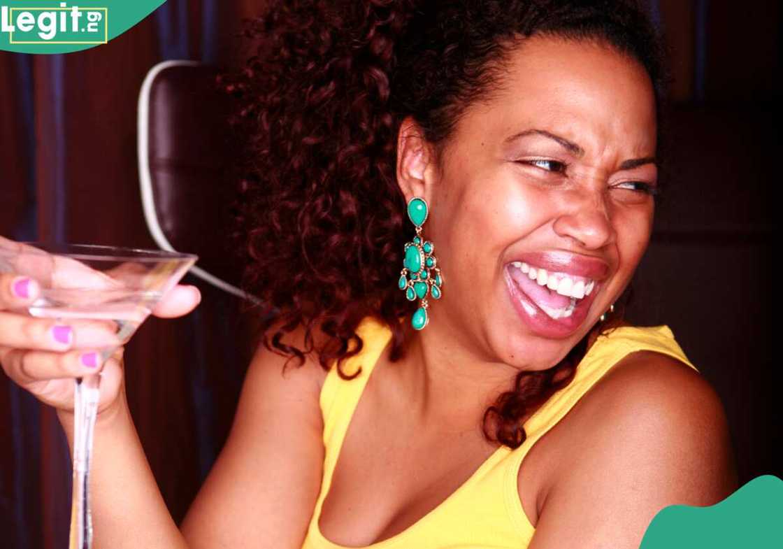 Lady having fun at a Lagos party Lady having fun at a Lagos party