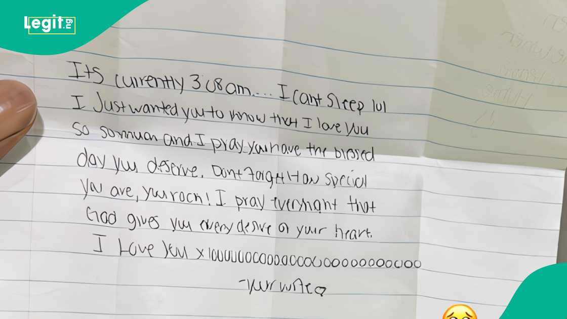 Man triggers reactions as he displays letter his wife hid in his shirt pocket at 3am Man triggers reactions as he displays letter his wife hid in his shirt pocket at 3am