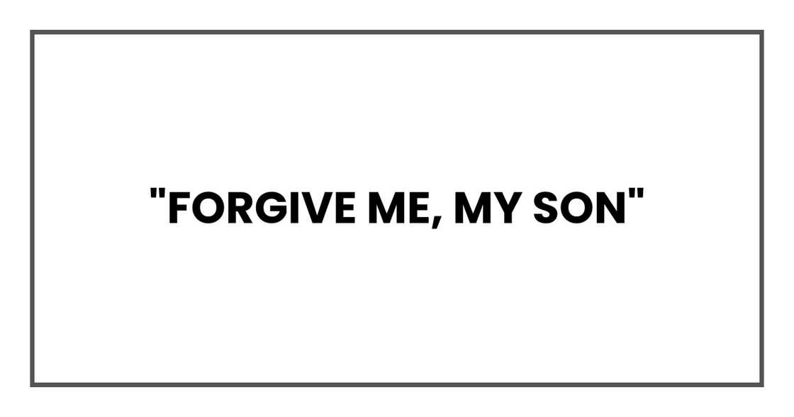 Mother's apology Mother's apology