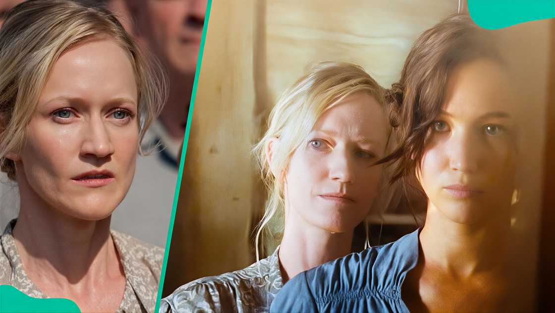 Katniss and her mom, Mrs. Everdeen