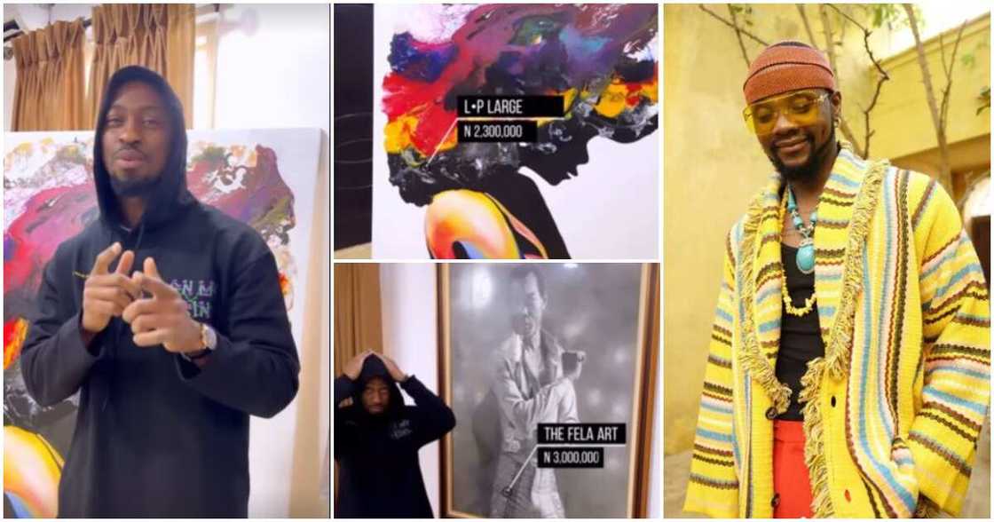 Saga's artworks creates stir online, Kizz Daniel reacts