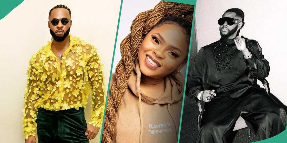 Singer Chidinma, Flavour and Kizz Daniel. Singer Chidinma, Flavour and Kizz Daniel.