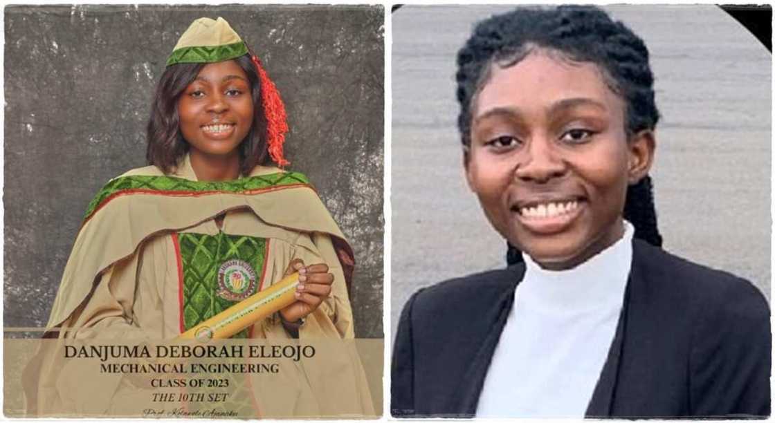 Photos of a Nigerian lady who graduated with a first class. Photos of a Nigerian lady who graduated with a first class.