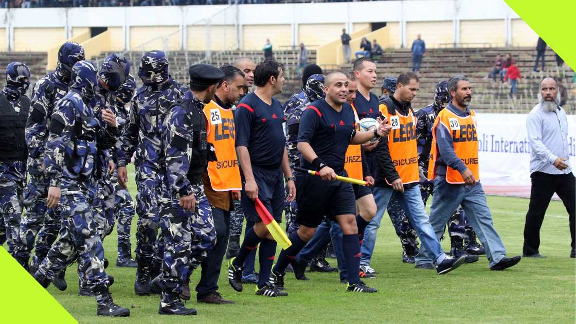 Libya forces, Libya's Al Ahli, Ghana's Hearts of Oak SC, International Stadium, Tripoli, Libya.