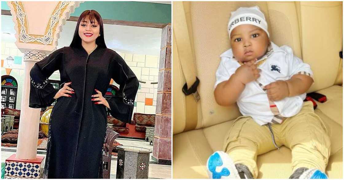 Regina Daniels' 2nd son clocks 8 months.