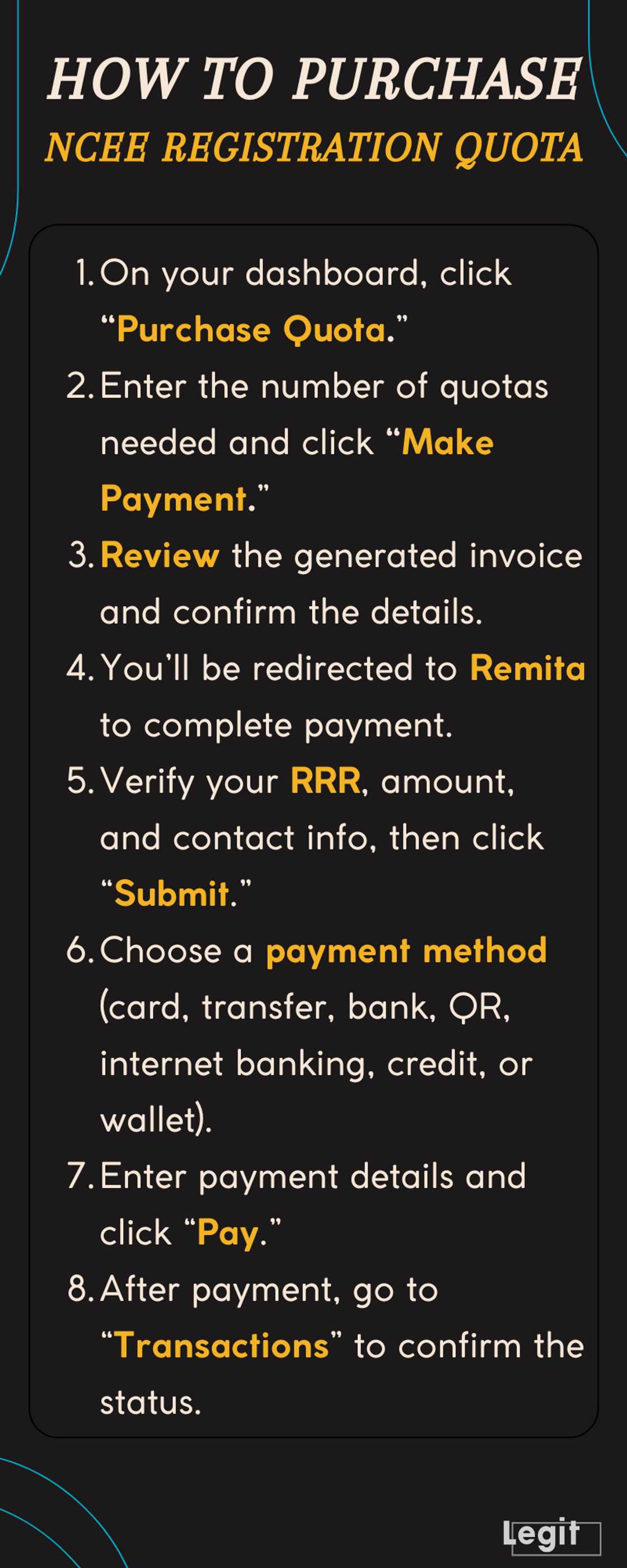 Common Entrance registration NCEE requirements and registration process