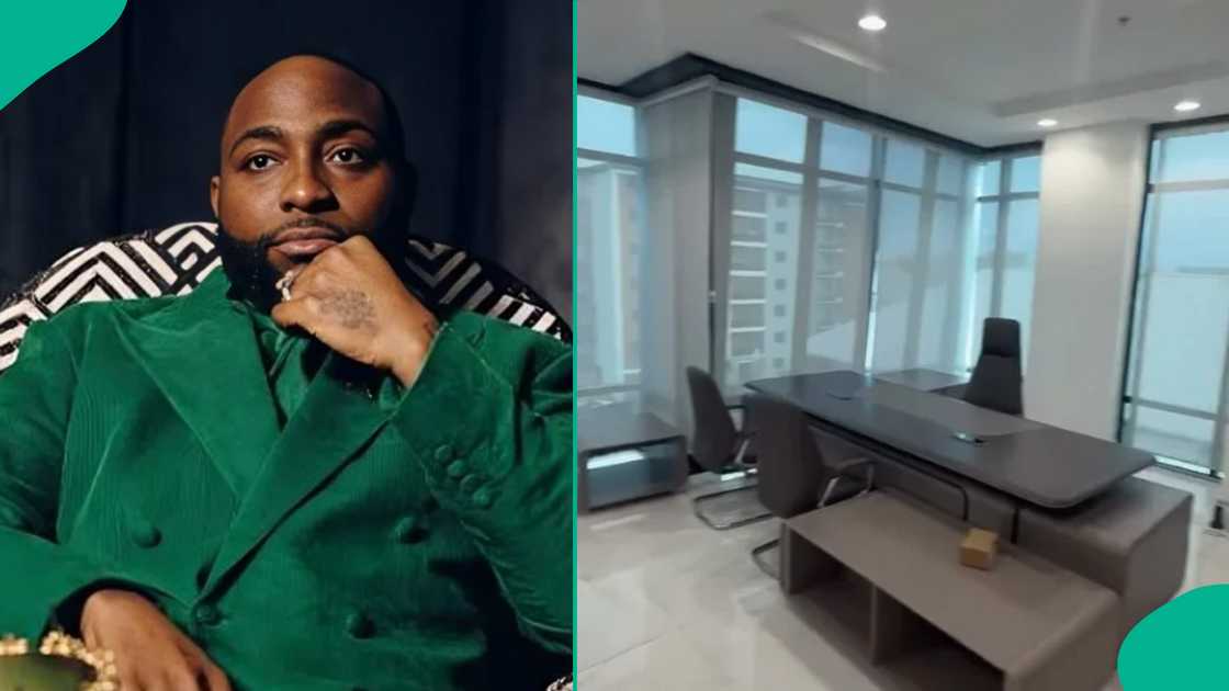 Davido, Davido's father, office space Davido, Davido's father, office space