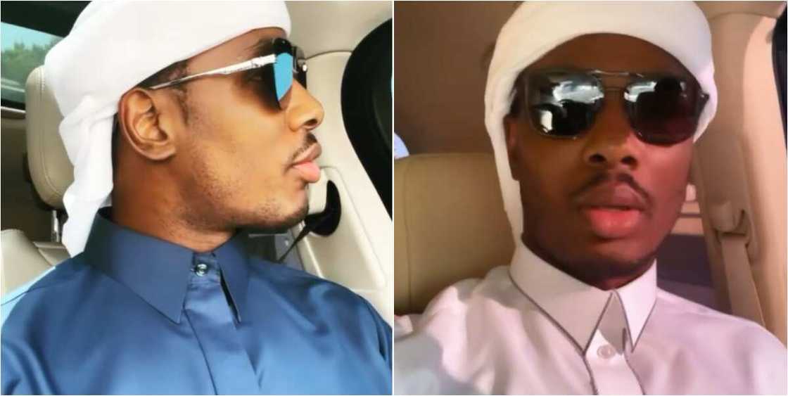 Super Eagles legend Ighalo steps out in Muslim regalia as he is spotted dancing to popular Nigerian song