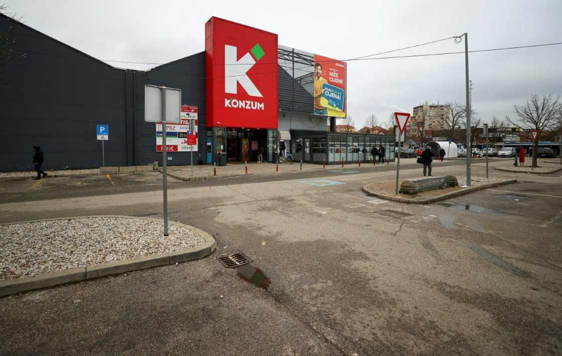 The parking lot of a Zagreb mall was empty on as Croatians heeded a call to boycott shopping to protest high prices