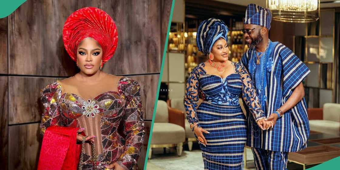 Omoborty Rocks Gorgeous Aso-Oke for Trad Wedding, Wishes Her Late Mum ...