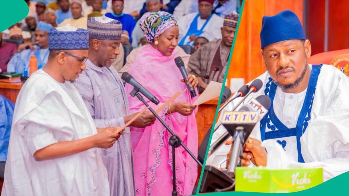 Gwamna Dikko Radda ya rantsar da sababbin kwamishinoni da manyan sakatarori Gwamna Dikko Radda ya rantsar da sababbin kwamishinoni da manyan sakatarori