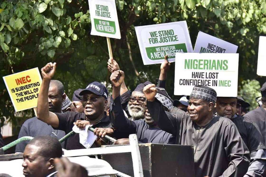 PDP protest/Atiku/2023 Presidential Election