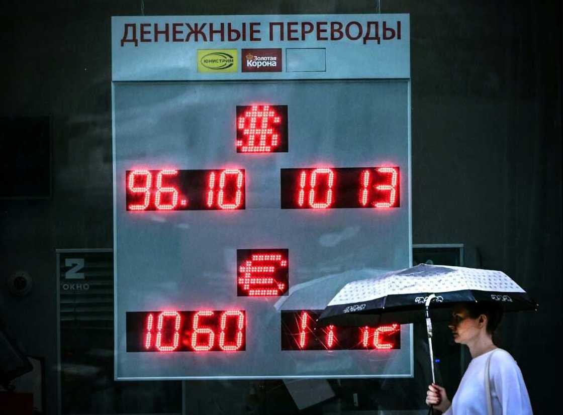 The Russian ruble slid past 100 against the dollar on August 14, 2023 The Russian ruble slid past 100 against the dollar on August 14, 2023