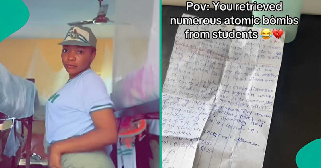 Female corps members who caught students cheating collects their "expo" Female corps members who caught students cheating collects their "expo"