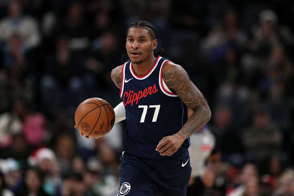 Kevin Porter Jr. in action during a basketball game in Memphis, Tennessee. Kevin Porter Jr. in action during a basketball game in Memphis, Tennessee.