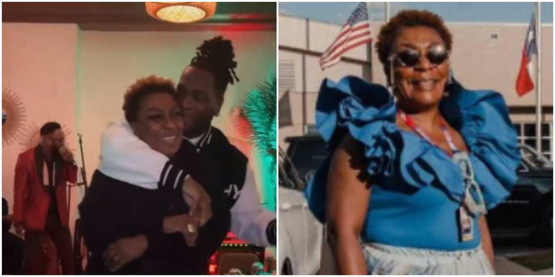 Burna Boy and mum Burna Boy and mum