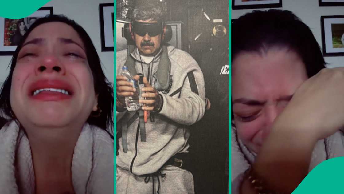Video as Venezuelan lady cries over capture of Nicolas Maduro by the US Video as Venezuelan lady cries over capture of Nicolas Maduro by the US