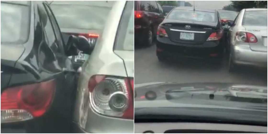 Wetin You No Go See for Lagos: Drama as 2 Drivers Fighting for Right of Way Show No Mercy to Each Other Wetin You No Go See for Lagos: Drama as 2 Drivers Fighting for Right of Way Show No Mercy to Each Other