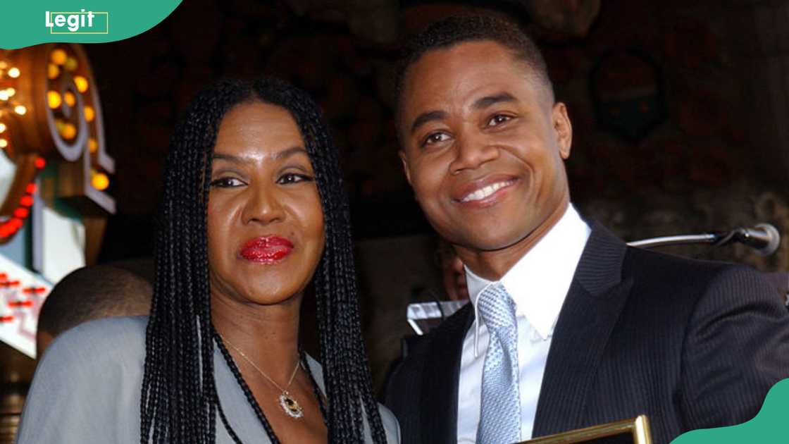 Oscar-winning actor Cuba Gooding Jr. and his mom, Shirley, at the Hollywood Walk of Fame in Hollywood, CA. Oscar-winning actor Cuba Gooding Jr. and his mom, Shirley, at the Hollywood Walk of Fame in Hollywood, CA.