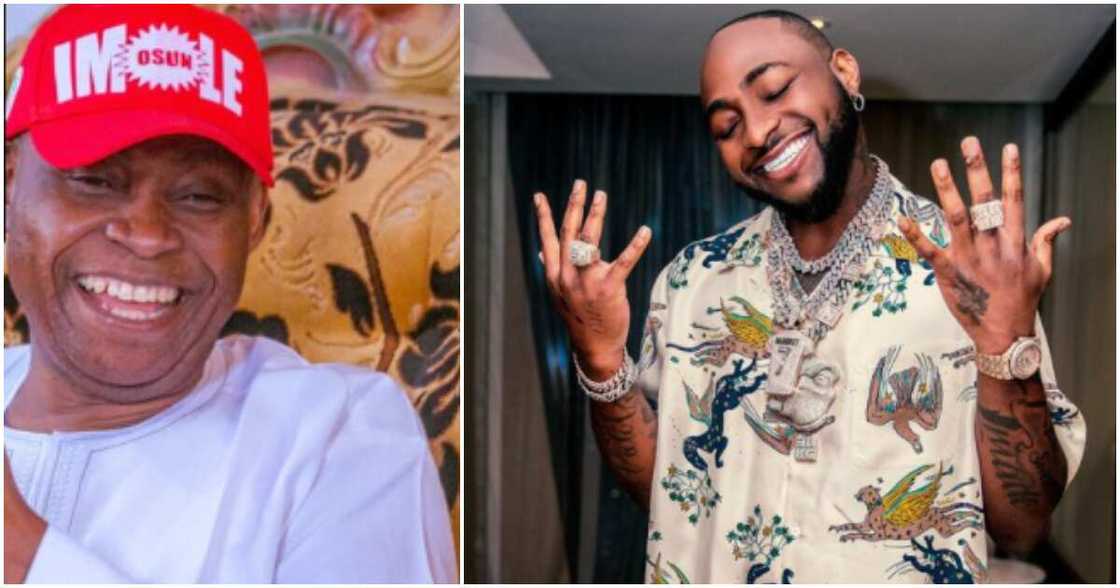 Nigerian singer Davido and his father Nigerian singer Davido and his father