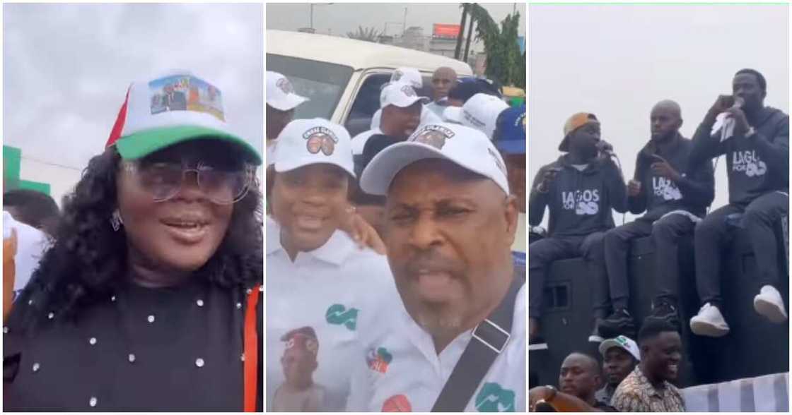 Nigerian celebs marching in support of Tinubu Nigerian celebs marching in support of Tinubu