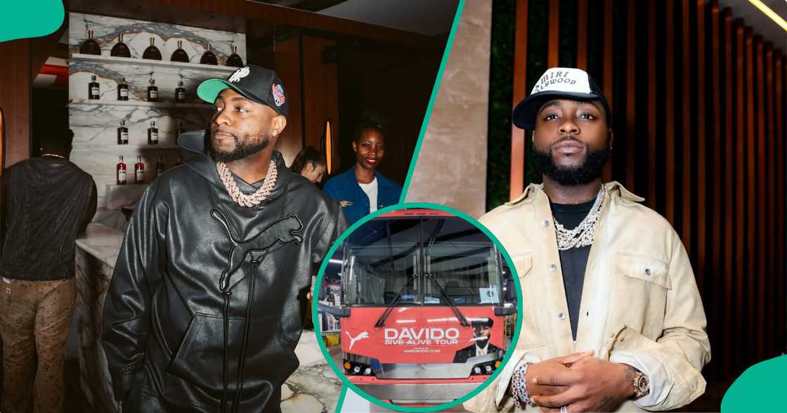 Davido tour ready as he releases photo of his bus. Davido tour ready as he releases photo of his bus.