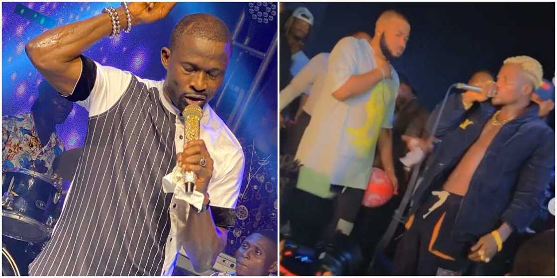 Portable kneels for Malaika on stage Portable kneels for Malaika on stage