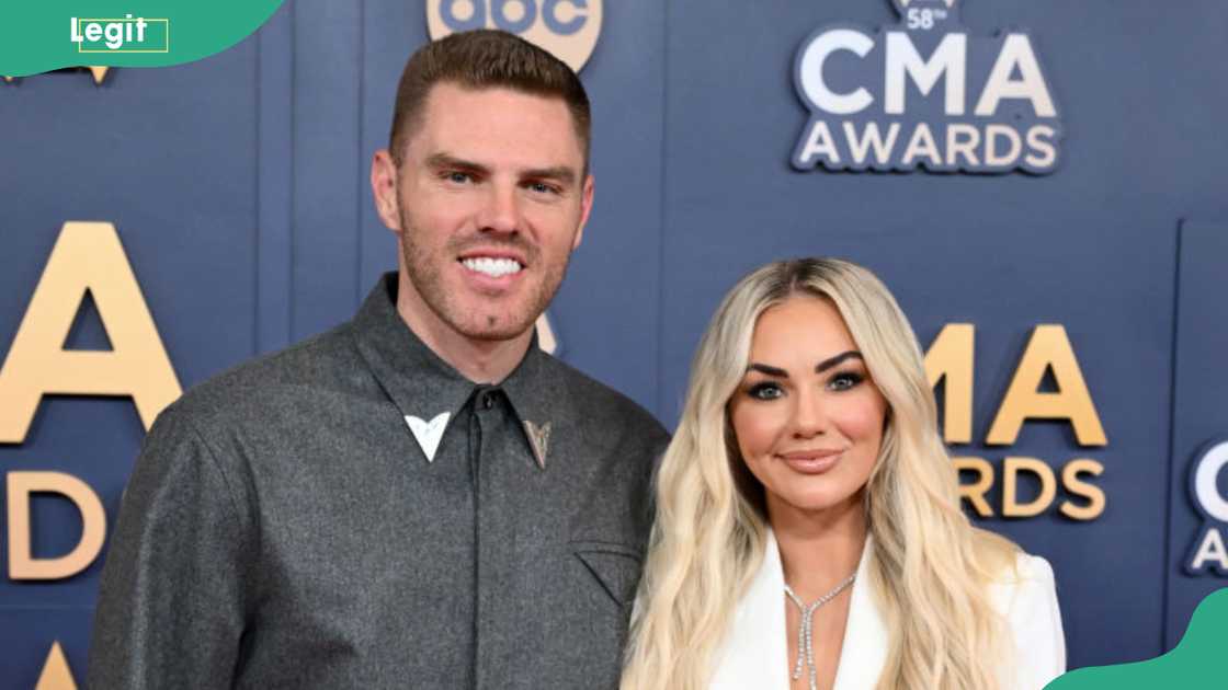 Freddie Freeman and Chelsea Freeman at Bridgestone Arena