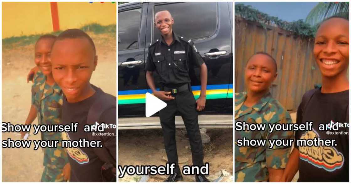 Nigerian policeman, soldier Nigerian policeman, soldier